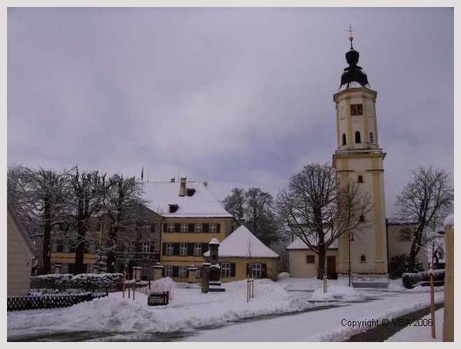 Dorfplatz Winter